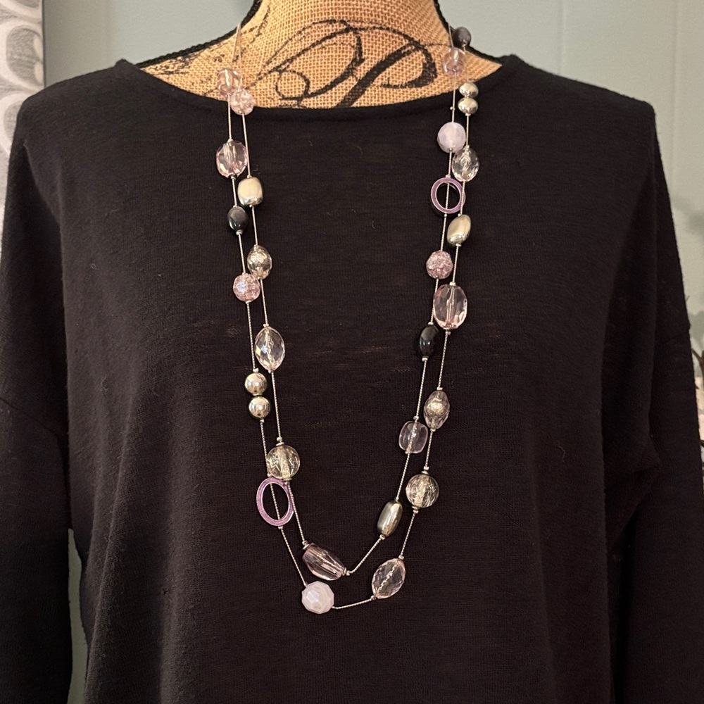 Vintage 90's New York & Company Mix Beaded Necklace